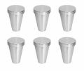 6 Pcs Alluminum Kulfi Moulds (Indian Ice Cream / Kulfi Maker)